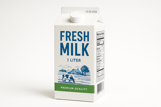 fresh milk 1 liter with brand packing