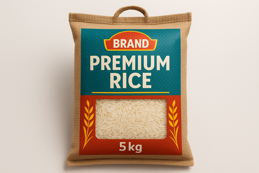 rice 5 kg with brand packing